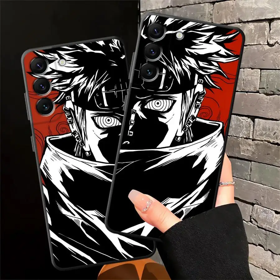 Funda para Samsung Galaxy A30 A15 A04 A17 A05 A10 A12 A06 A20 A13 A40 A16 A70 A50 funda negra suave para teléfono Anime Cool Pain - imagen 4
