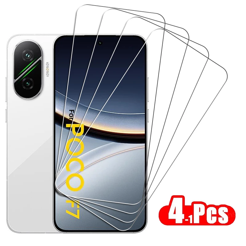 Vidrio totalmente transparente para Poco F7, vidrio templado para Xiaomi Poco F7, Protector de pantalla HD, película protectora para teléfono, Poco F7, pulgadas de 6,83"