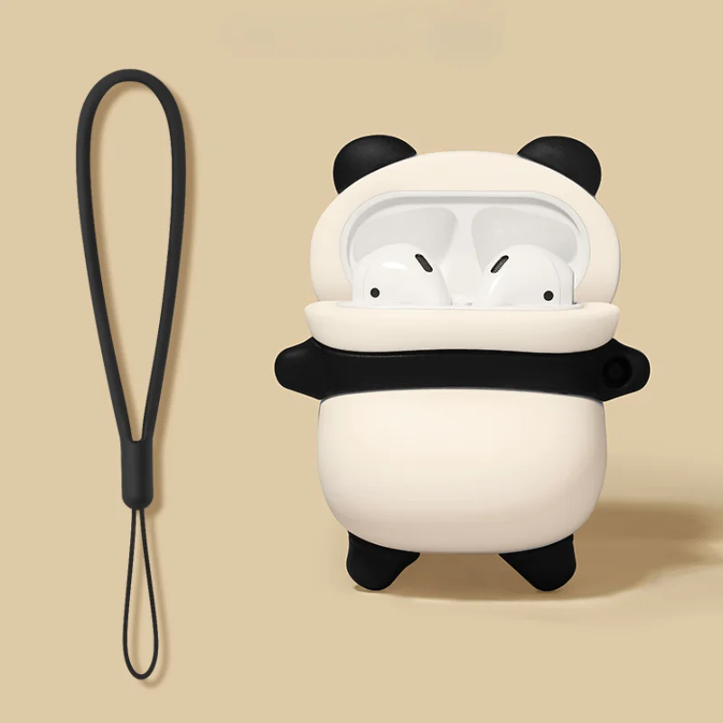 Para funda de silicona de dibujos animados 3D para Airpods 1, 2, 3 Pro, funda protectora para auriculares inalámbricos para Airpods Pro2 con gancho - imagen 2