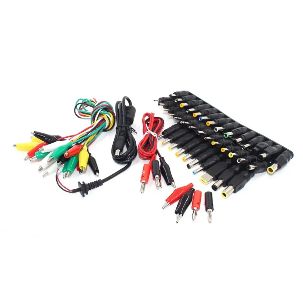 Adaptador de fuente de alimentación CC Universal para portátil, Conector de enchufe para Lenovo, Hp, Dell, convertidor de cargador con Cable hembra de 5,5x2,1mm, 48 Uds. - imagen 2