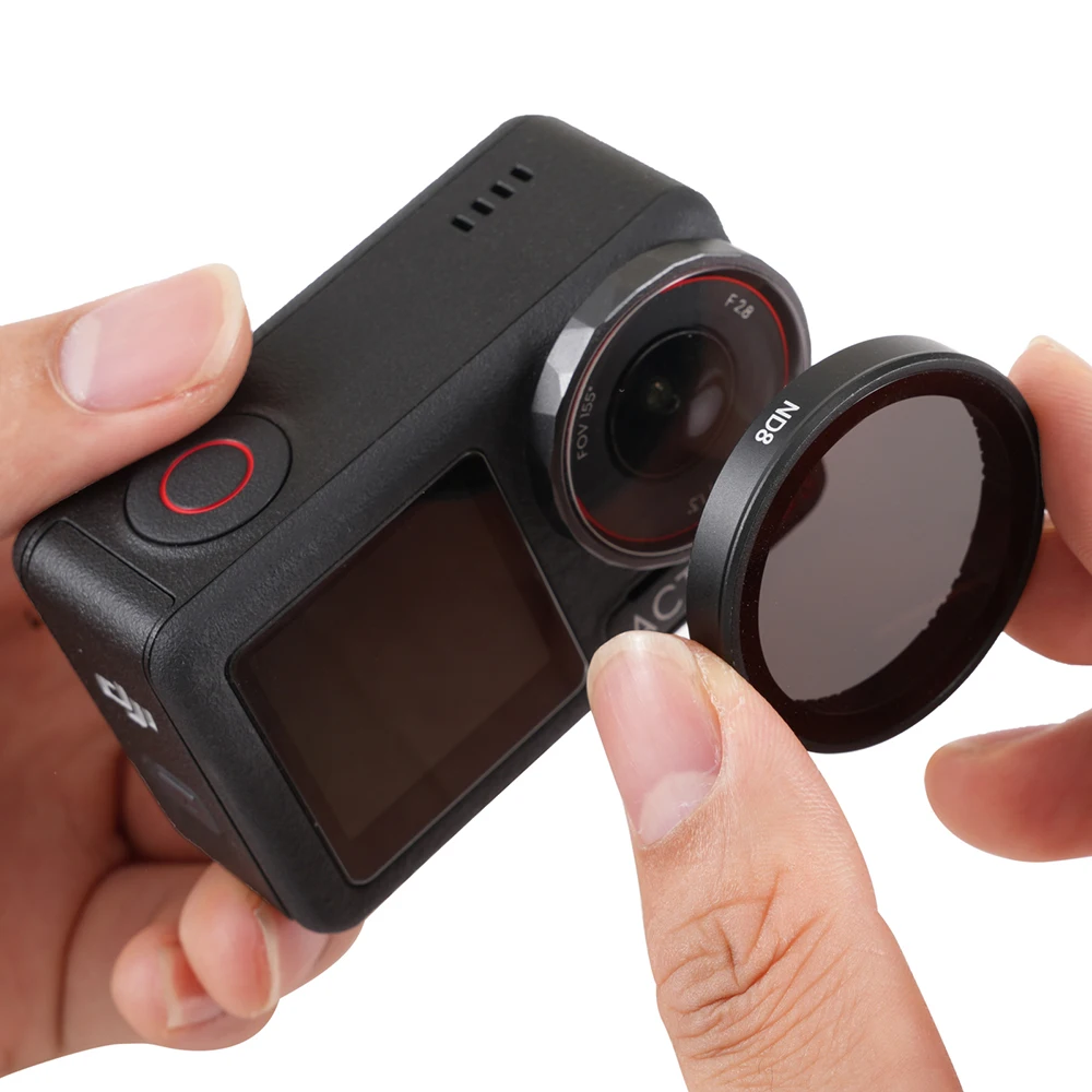 Filtro de lente de cámara FOTGA para filtros de acción 3/4/5 pro, juego de filtros ND, polarizadores CPL, atenuación UV, accesorios de lentes flexibles negros - imagen 5