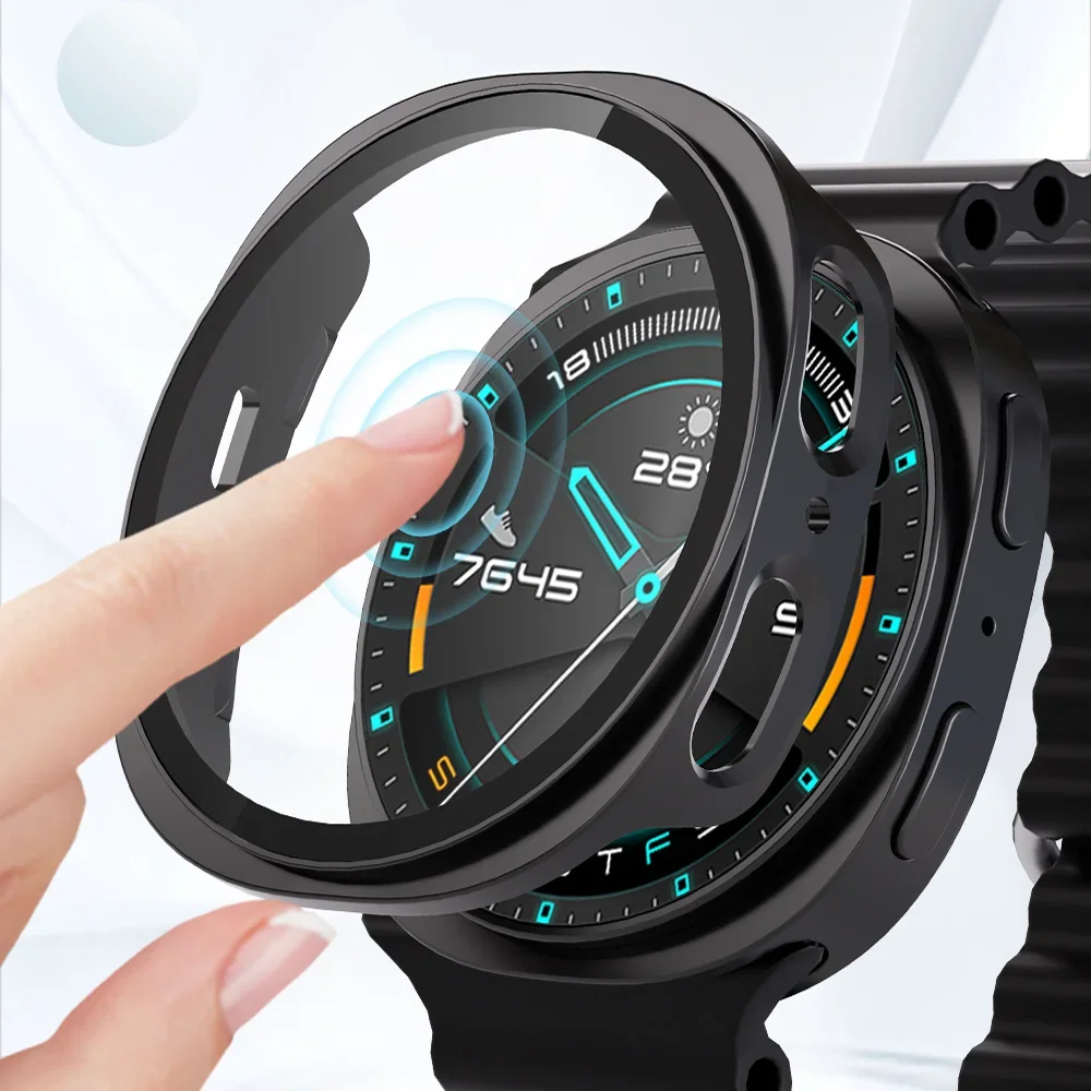 Vidrio templado + funda para Samsung Galaxy Watch 8 44mm 40mm 3Dull PC cubierta protectora de pantalla de parachoques + película reloj 8 Accesorios - imagen 2