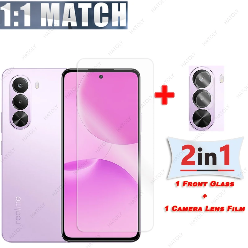 Para Realme P4x Protector de pantalla de vidrio para Realme P4x 5G HD película protectora transparente Protector de lente de cámara para película Realme P4x - imagen 2