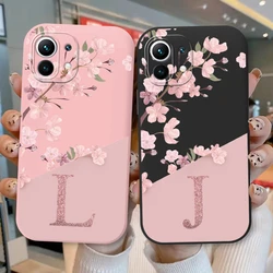 Funda Silicona Xiaomi Mi 11 Lite 5G NE – Diseño Iniciales y Flores