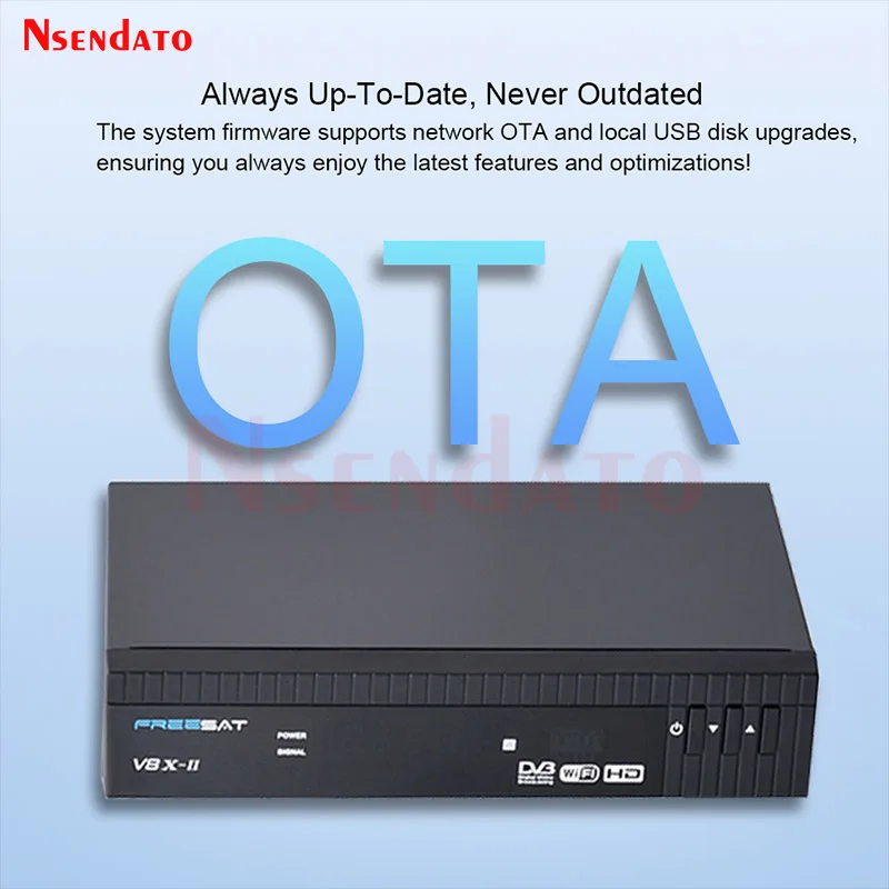 Decodificador receptor de TV por satélite Freesat V8X II DVB-S2X/S2/S con 2Gb de RAM compatible con DiSEqC1.0-1.3 Dongle WIFI incorporado EPG de 7 días - imagen 5
