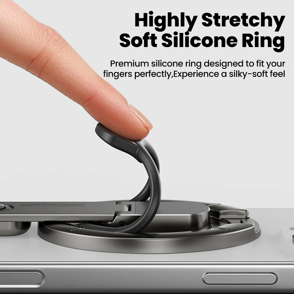 Soporte giratorio magnético de doble cara para teléfono, anillo multifunción, soporte para teléfono móvil, soporte adhesivo portátil de doble cara para perezosos - imagen 4