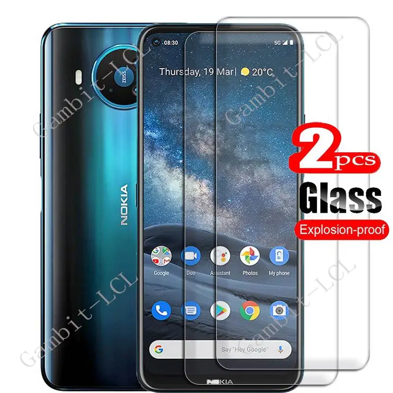 2 uds para Nokia 8,3 5G 6,81 "protector de vidrio templado en Nokia8.3 Nokia8.35G 8 V 5G UW Nokia8V cubierta de película protectora de pantalla