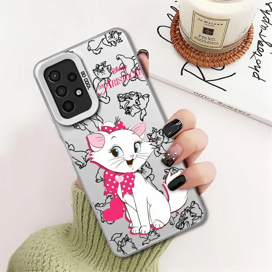 Funda de teléfono Disney Mary Cat para Samsung Galaxy A12 A13 A14 A23 A32 4G 5G A22 A33 A34 A35 5G A24 4G - imagen 3