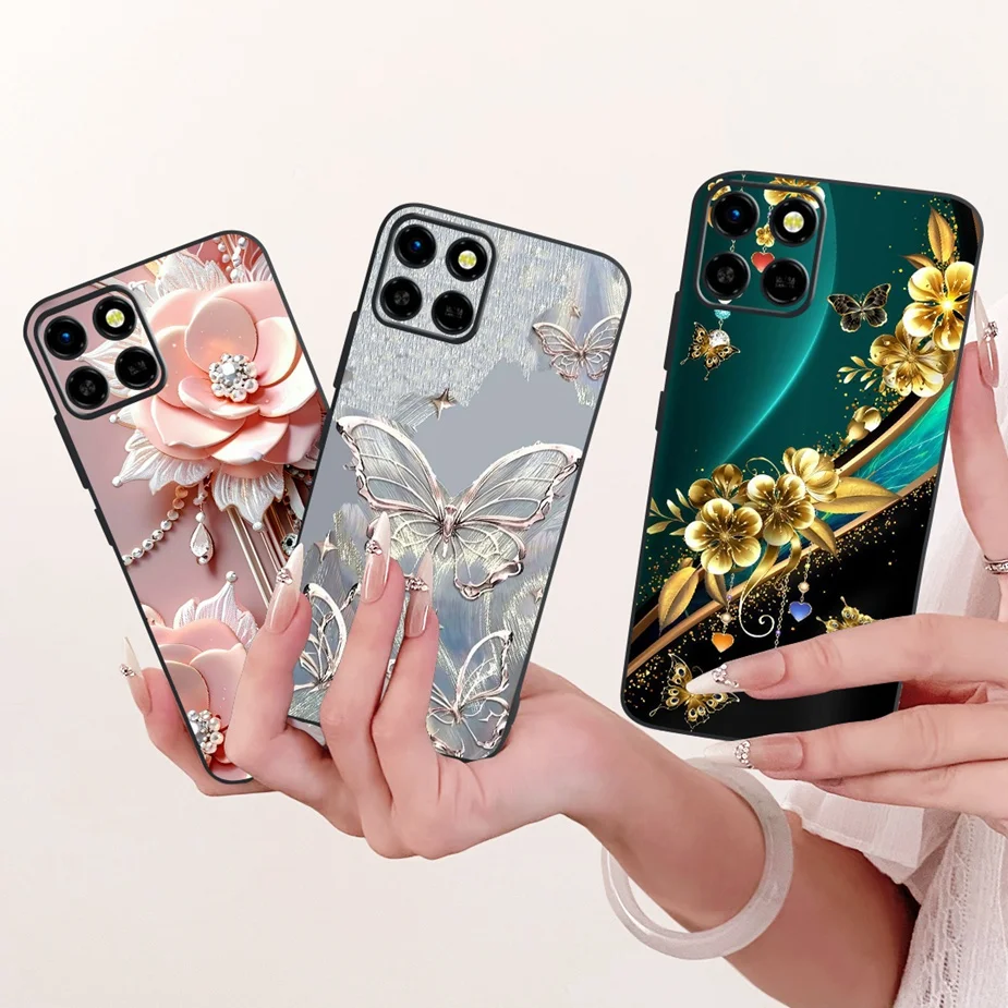 Para Infinix Smart 6 HD funda X6512 elegante mariposa cubierta pintada suave TPU funda de teléfono para Infinix Smart 6 Plus Smart 6 HD Fundas - imagen 4