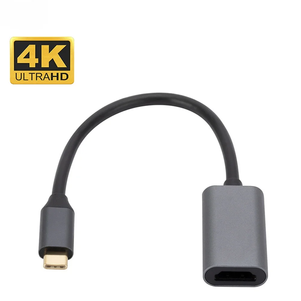 Adaptador USB C a 4K UHD (modo DP Alt tipo C) a Cable convertidor de pantalla compatible con HDMI para tableta y teléfono portátil Thunderbolt 4