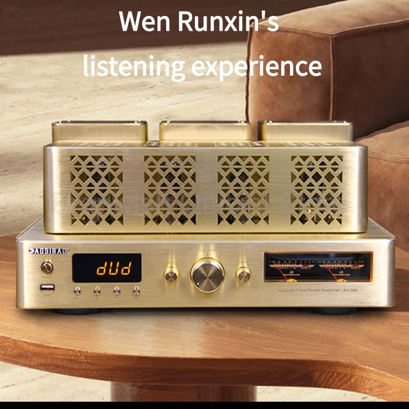 AMPLIFICADOR DE TUBO DE 200W + 200W, amplificador de Audio preescenario con amplificador Bluetooth 5,0, amplificadores de 0,5% THD, compatible con altavoz de 4/8Ω para etapas de cine en casa - imagen 3