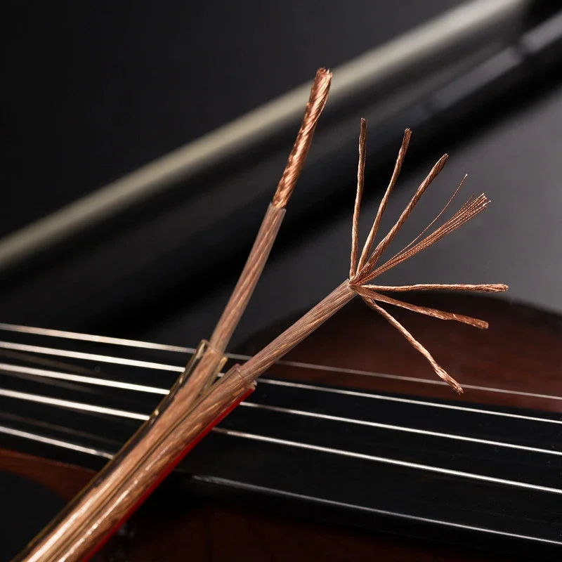 Cable de altavoz DIY, Cable de línea de Audio Hi-Fi, Cable de altavoz de cobre sin oxígeno para amplificador, sistema de cine en casa, KTV y DJ - imagen 5