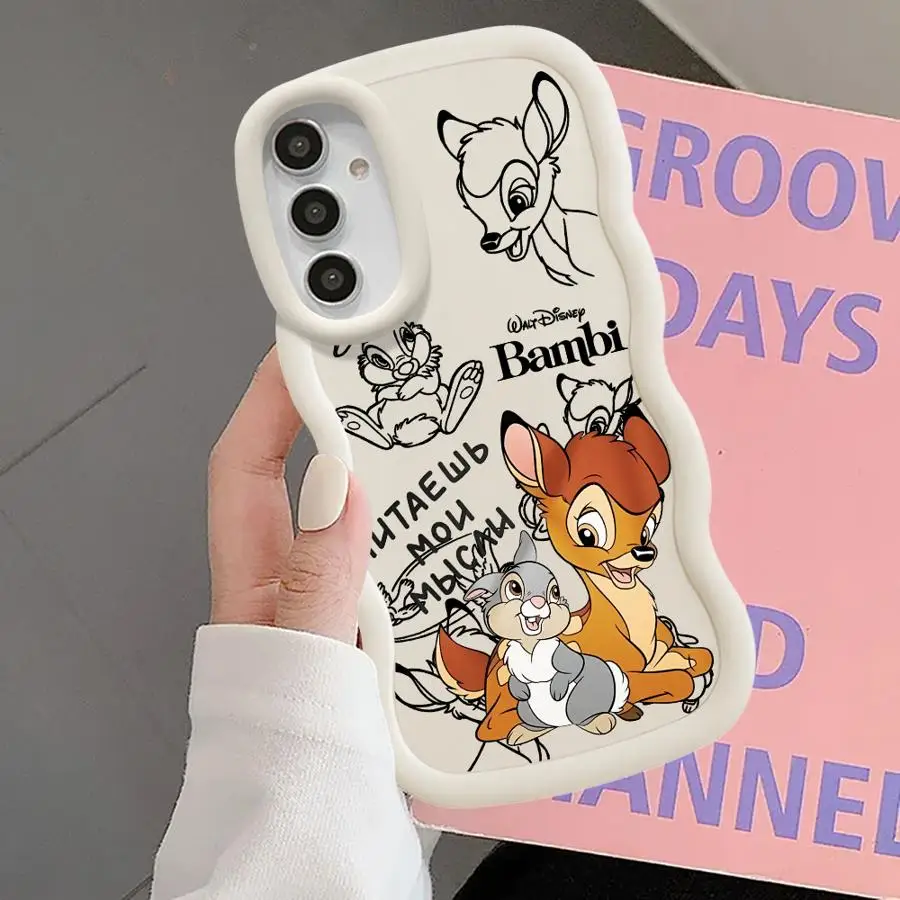 Funda de teléfono para Samsung Galaxy A21s A14 A36 A32 A15 A16 A11 A12 A26 A25 A35 A23 A24 funda suave lindo ciervo Bambi de Disney - imagen 3