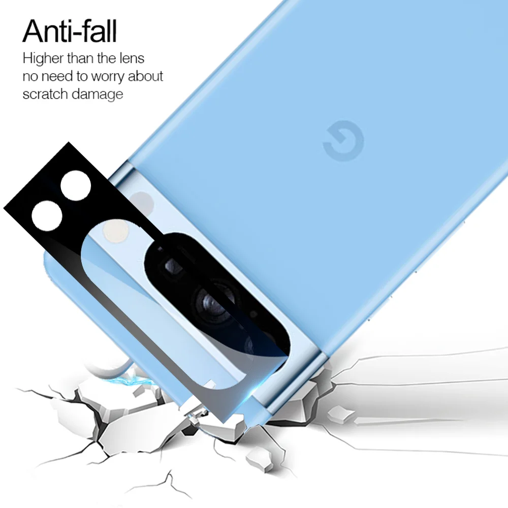 Protector de cámara curvado 3D, cubierta de vidrio templado para Google Pixel 8 Pro 5G, funda protectora de lente Gogle Pixel8 Pixel8Pro 8Pro, 3 piezas - imagen 4