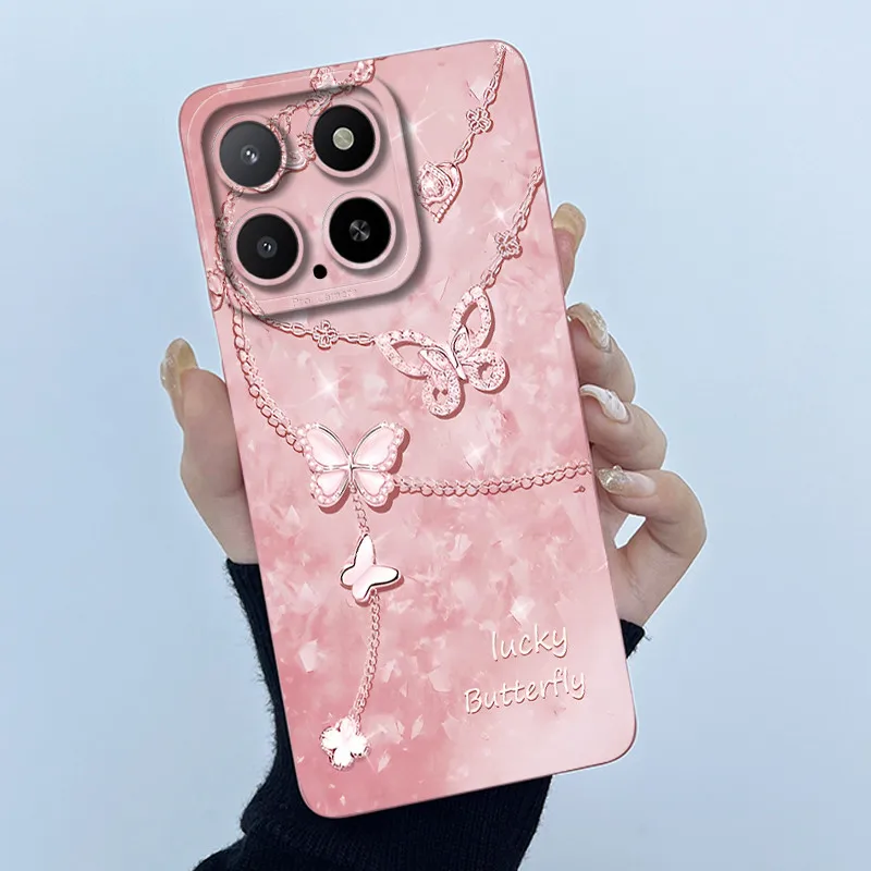Funda de teléfono para Honor X5b X5b Plus, Funda trasera de silicona TPU suave a prueba de golpes con flores simples a la moda para Honorx5b x5b + Capa - imagen 4