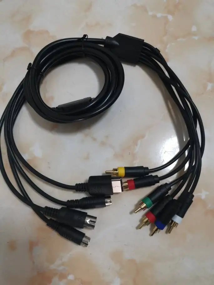 Cable compuesto 4 en 1 para MD1 2 para consola Saturn SS dreamcast DC, Cable de vídeo RCA para Sony PVM BVM NEC XM, sin componentes - imagen 4