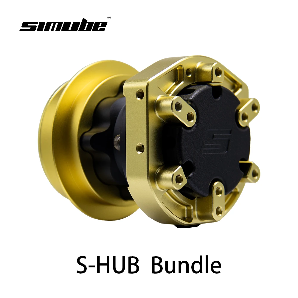 Paquete Simube HUB para base Fanatec, diseño integrado, material de aleación de aluminio, CNC y proceso de anodización.