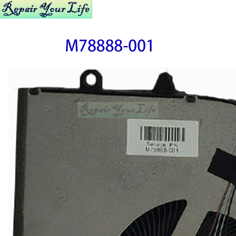 Enfriador de portátil CPU GPU ventilador de refrigeración para HP OMEN 17-CK CK1000 TPN-Q266 M78888 M78889-001 EG75091S1-C010-S9A C020-S9A DC12V 9,6 W - imagen 5