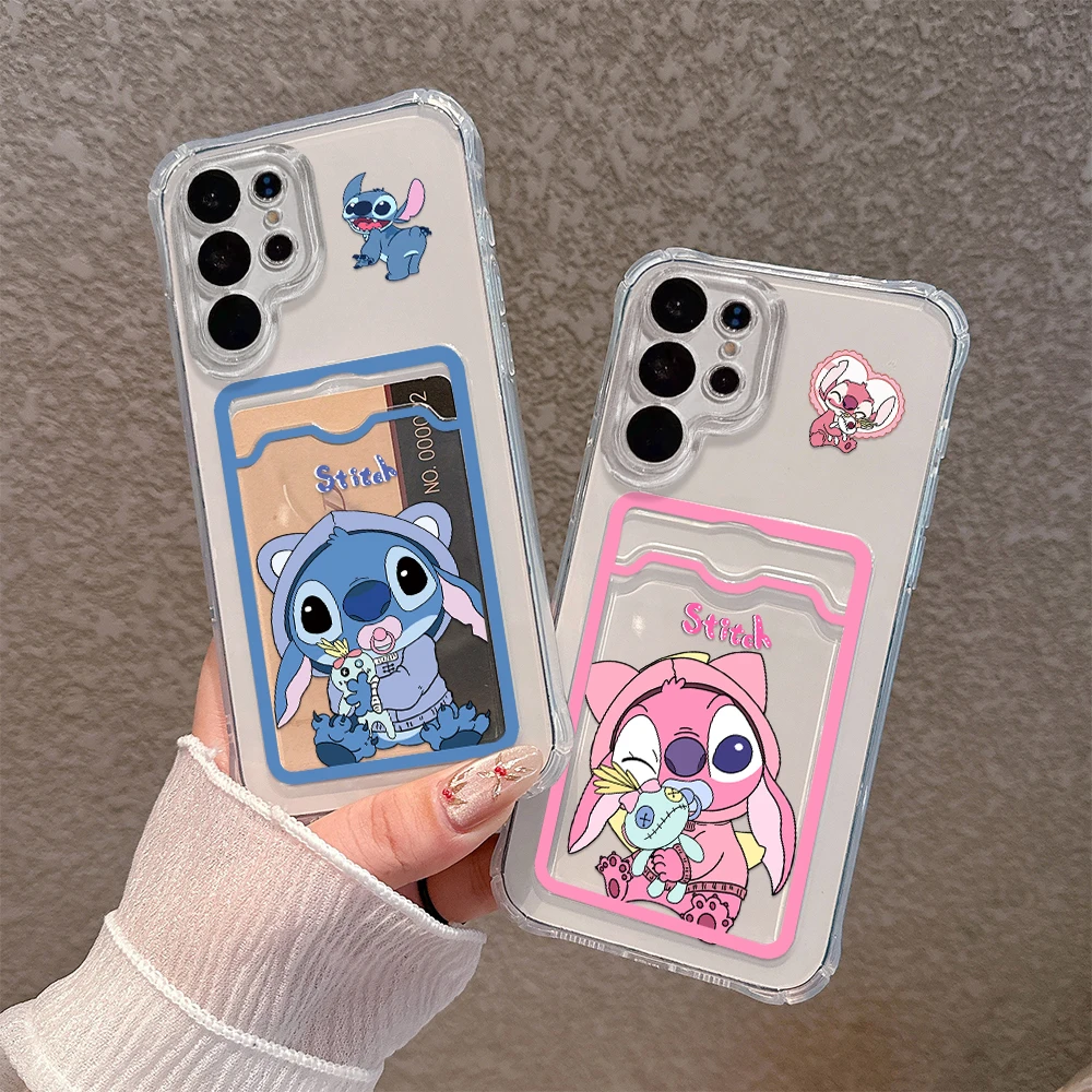 Bonita funda de teléfono de pareja de Anime para Samsung S24, S23, S22, S21, S20 FE Plus Ultra, M33, M53, M54, 5G, cubierta transparente anticaída - imagen 2