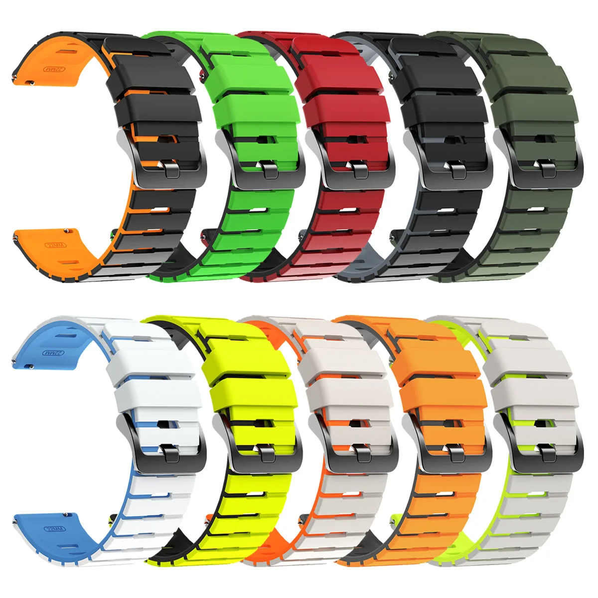 Correa de silicona de 22mm para HUAWEI WATCH GT 6 5 4/GT 6 5 pro Band para HUAWEI WATCH GT3 SE GT2 46mm/pulsera deportiva definitiva - imagen 4