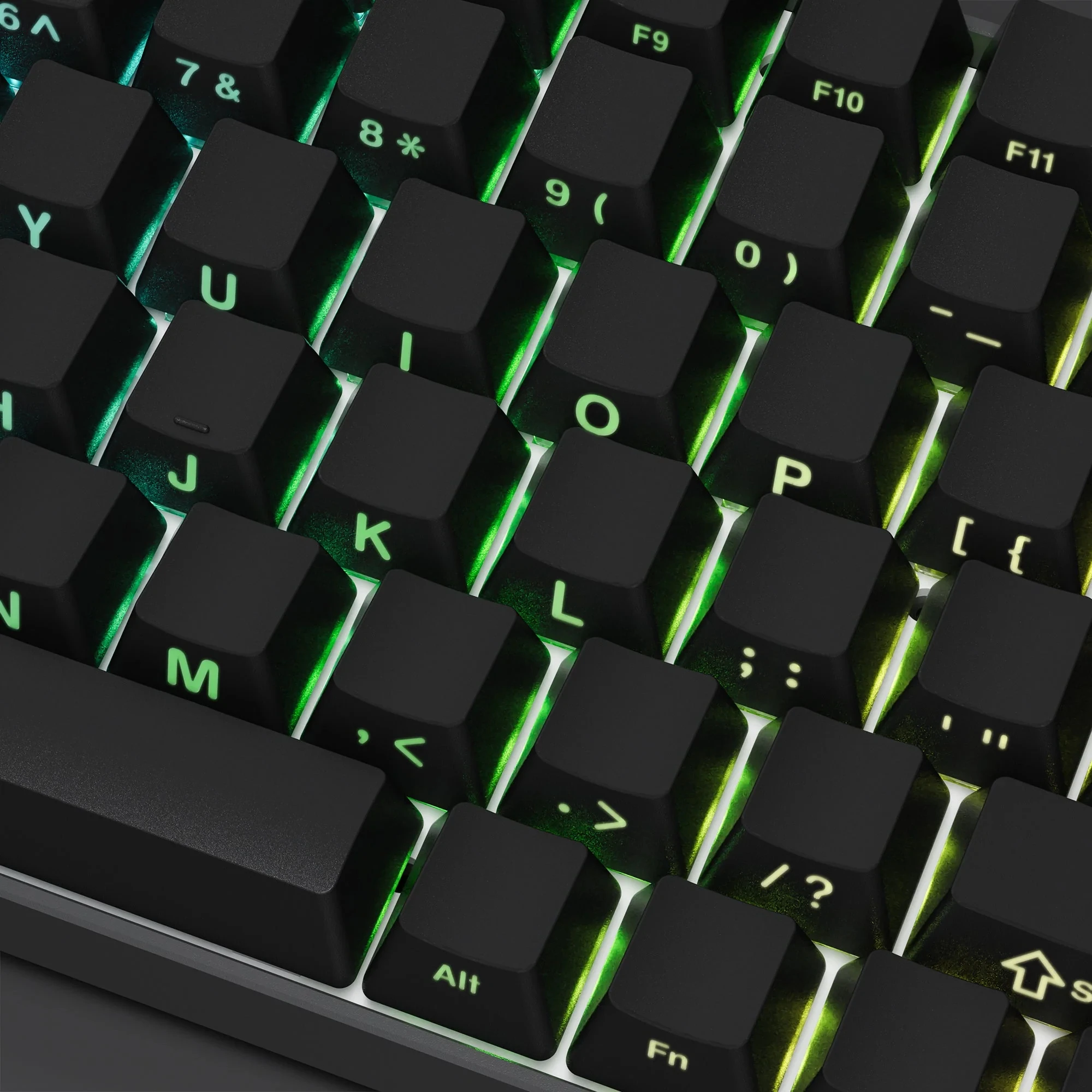 Teclas retroiluminadas con brillo lateral negro, 140 teclas, teclas PBT de doble disparo, perfil de cereza para interruptores MX, Teclado mecánico - imagen 5