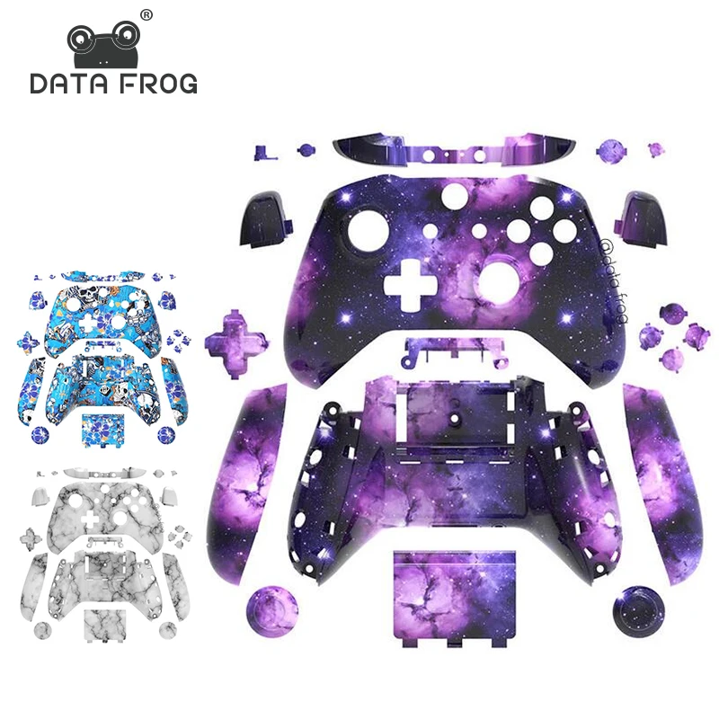 Carcasa de repuesto DATA FROG para controlador inalámbrico XboX One S, carcasa completa para accesorios de mando para juegos XboX One