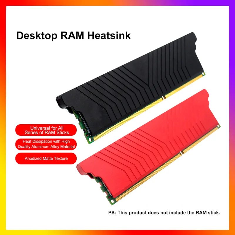Disipador de calor del módulo de memoria DDR3/4/5, disipador de calor Ram de escritorio para todas las series de palos Ram, herramienta de protección de doble capa de disipación de calor
