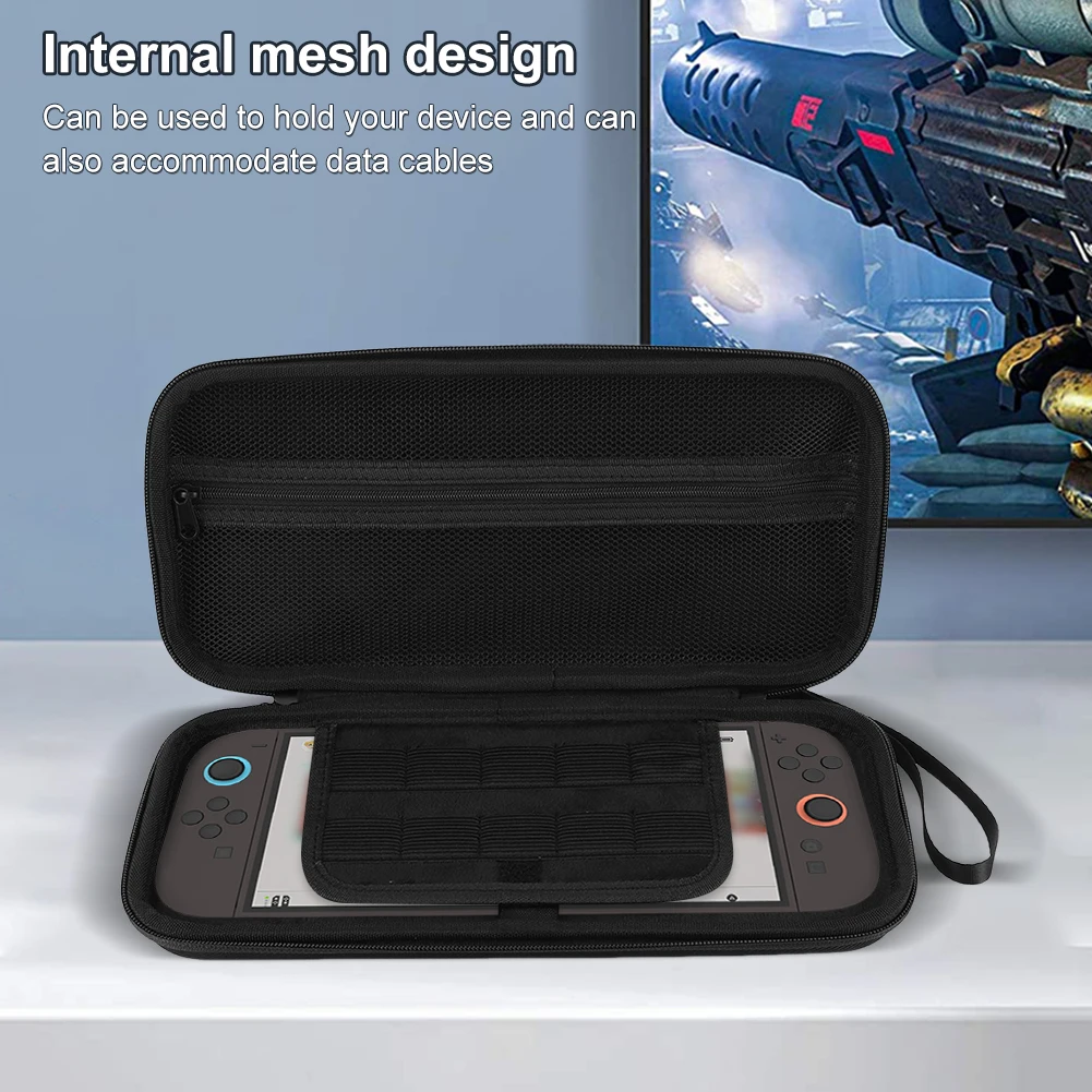 Bolsa de almacenamiento para Nintendo Switch 2, Estuche de transporte EVA, carcasa dura, bolsa a prueba de golpes, bolsa de viaje protectora a prueba de golpes para Switch 2 - imagen 4