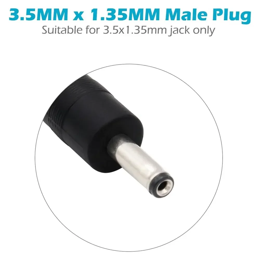 Cable de carga USB tipo C a CC 3,5mm x 1,35mm 5V con interruptor de encendido/apagado para Cable de alimentación USB HUB tira de luces LED linterna, altavoz - imagen 3