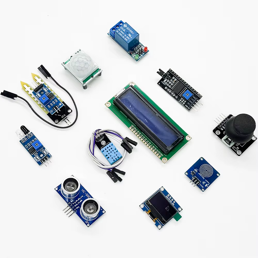 Kit de Bricolaje Electrónico con Pantalla LCD 1602 y Pantalla de 0.96 Pulgadas para Placa Arduino R3, Paquete de Componentes, Kit de Inicio para Principiantes - imagen 4