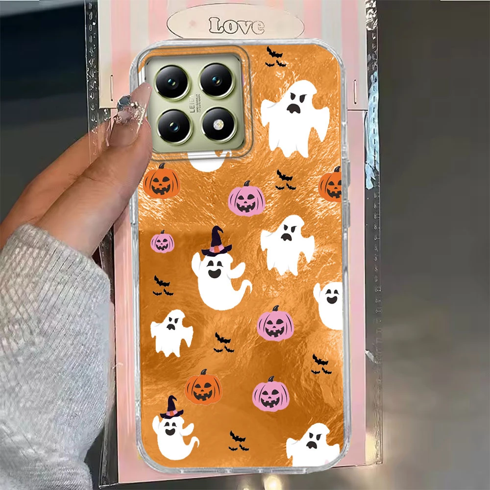 Funda de teléfono con diseño de vórtice degradado artístico de Halloween para Xiaomi 14T 13T 11 Lite NE Poco X5 M6 X6 X7 X3 Pro NFC C65 C61 M5S TPU - imagen 3