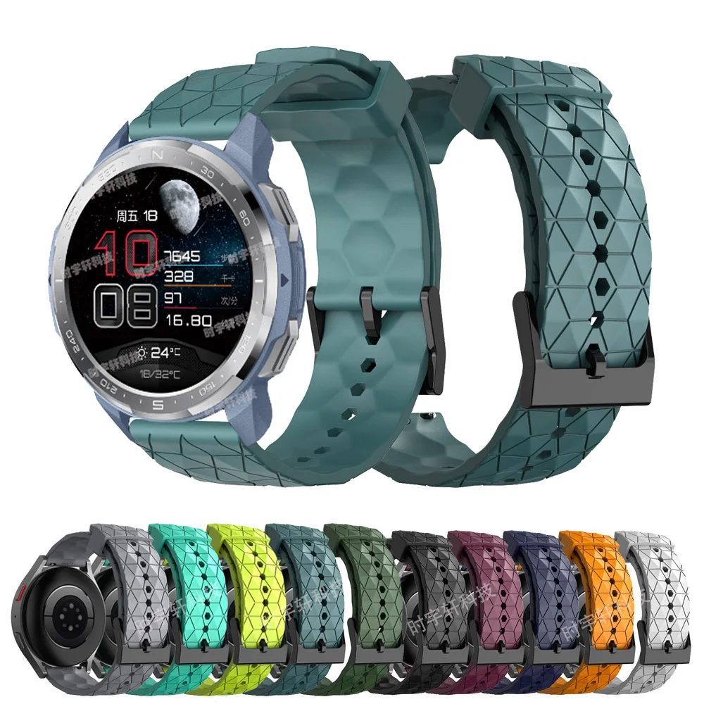 Correa de silicona para reloj inteligente, pulsera de 20mm, 22mm para Honor Watch GS Pro/GS 3, Honor Magic 2, 42mm, 46mm/ES/Huawei GT 2