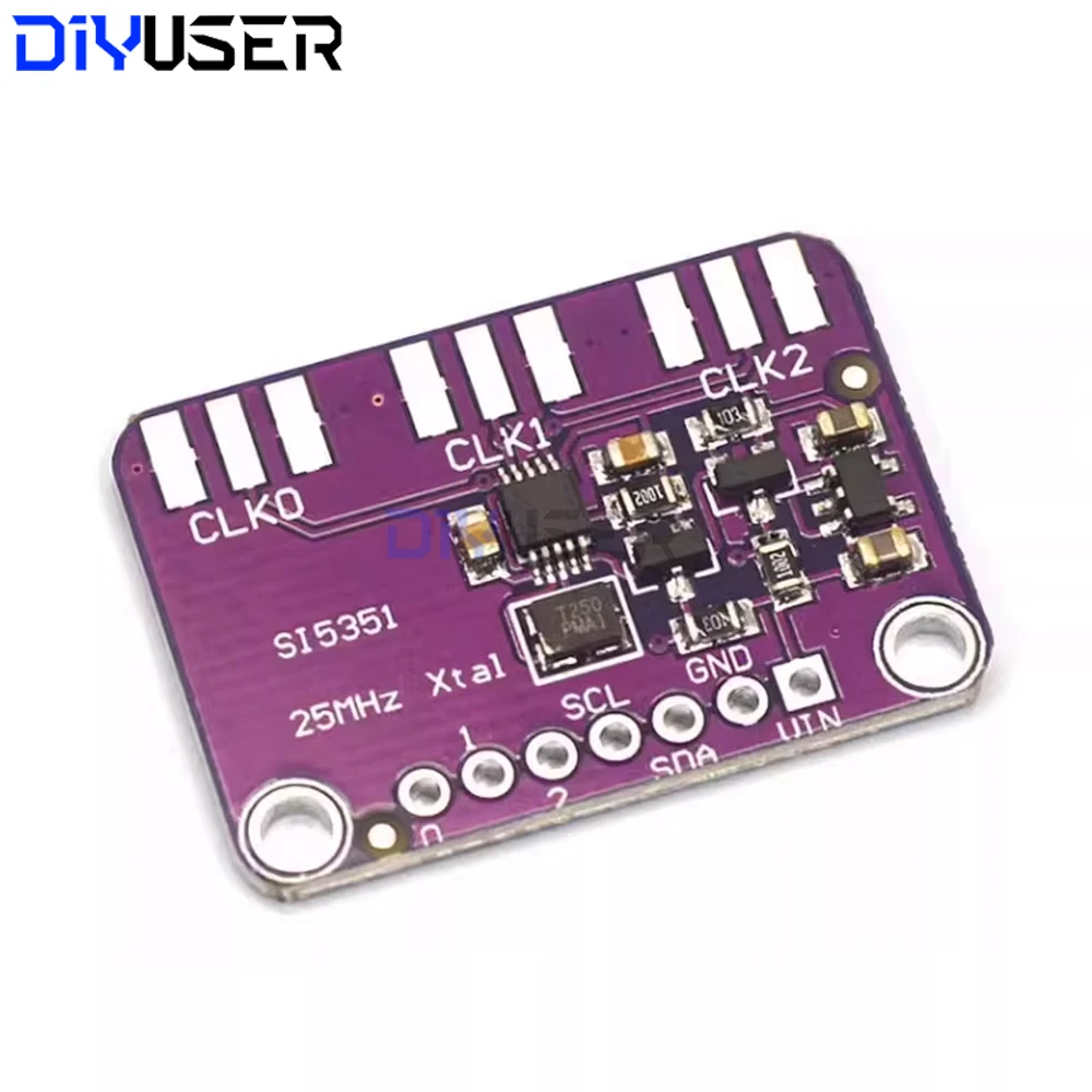 DC 3V-5V CJMCU-5351 Si5351A Si5351 I2C generador de reloj placa de ruptura generador de señal reloj 8KHz-160MHz para Arduino - imagen 3