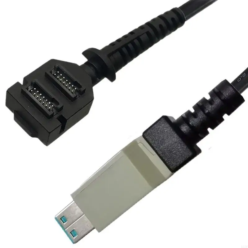 462E Doble 14pin IDC Potencias femeninas Suministro cable escáner USB 8P 12V para Verifone VX820 Rápido y estable, - imagen 5