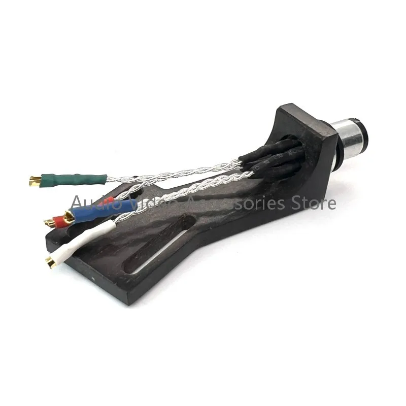 Cartucho de registro de brazo recto, carcasa de cabeza con cable de plata pura de ley 5N para tocadiscos LP, tocadiscos de vinilo, soporte HIFI - imagen 3