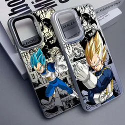 Anime japonés d-dragon Ball Vegeta para Redmi 14 13 12 11 10 9 9T 8 8A funda de teléfono plateada Ultra colorida