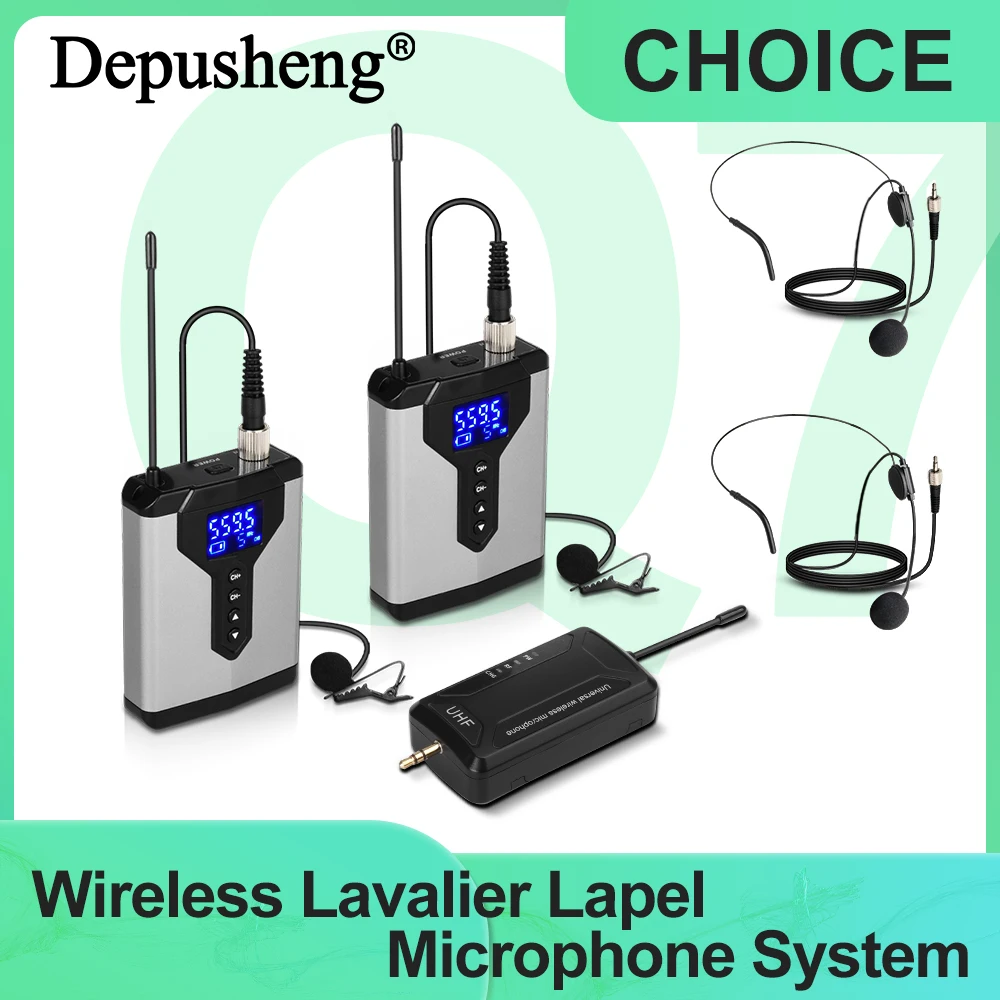 Micrófono inalámbrico UHF Lavalier con transmisor Bodypack, instrucciones - imagen 2