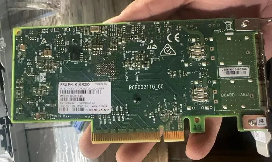 Mellanox CX4121A IBM 01GR253 Red adaptadora de doble puerto SFP28 PCIe x8 3.0 25GbE - imagen 3