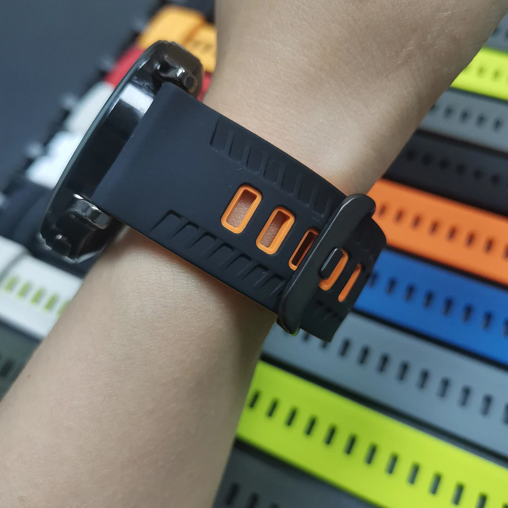 Correa de silicona de 22mm para Xiaomi Watch S4 S3 2 Pro S2 46mm 42mm S1 Active/Color 2 para Huami Amazfit GTR 4 2e GTR3 Pro bandas deportivas - imagen 4