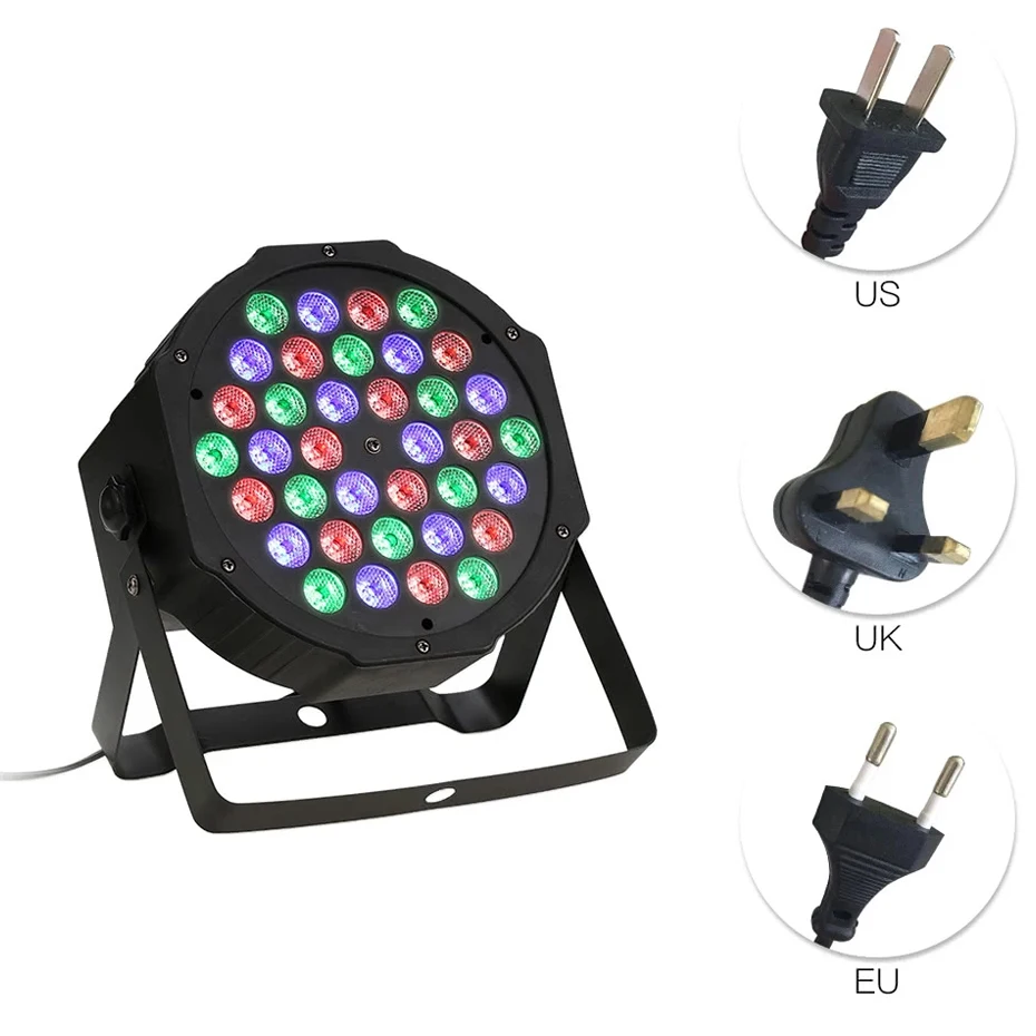 ALIEN 36 LED RGBW DMX 512 etapa plana Par efecto de iluminación DJ Fiesta Disco vacaciones Navidad Bar Club boda cumpleaños espectáculo luces - imagen 3