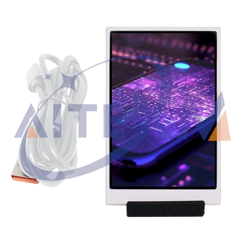 AITEXM pantalla secundaria IPS tipo C de 3,5 pulgadas para ordenador CPU GPU RAM HDD pantalla 320*480 Monitor LCD USB libremente AIDA64 Win 10 11 - imagen 2
