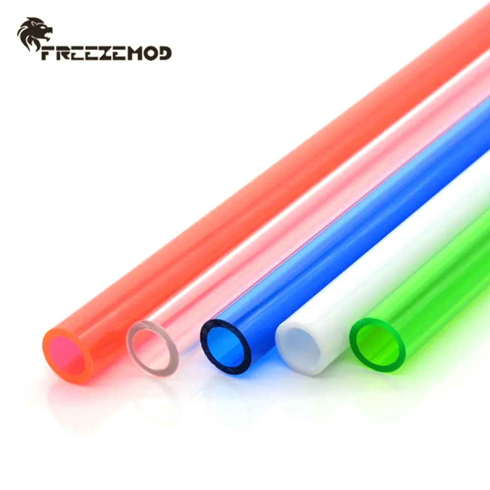 FREEZEMOD-tubo PETG de colores, enfriador rígido de líquido de 50cm, OD14mm, refrigeración por agua, 2mm, verde, rojo, azul, blanco, PC MOD, PEHDCO14 - imagen 3
