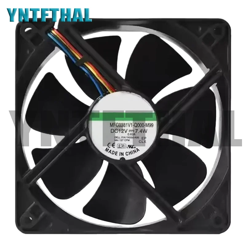 Nuevo para MFC0381V1-Q000-M99 ventilador de refrigeración doble DC 12V 7,4 W 0.62A 12038 120*120*38mm 3000RPM 4 cables