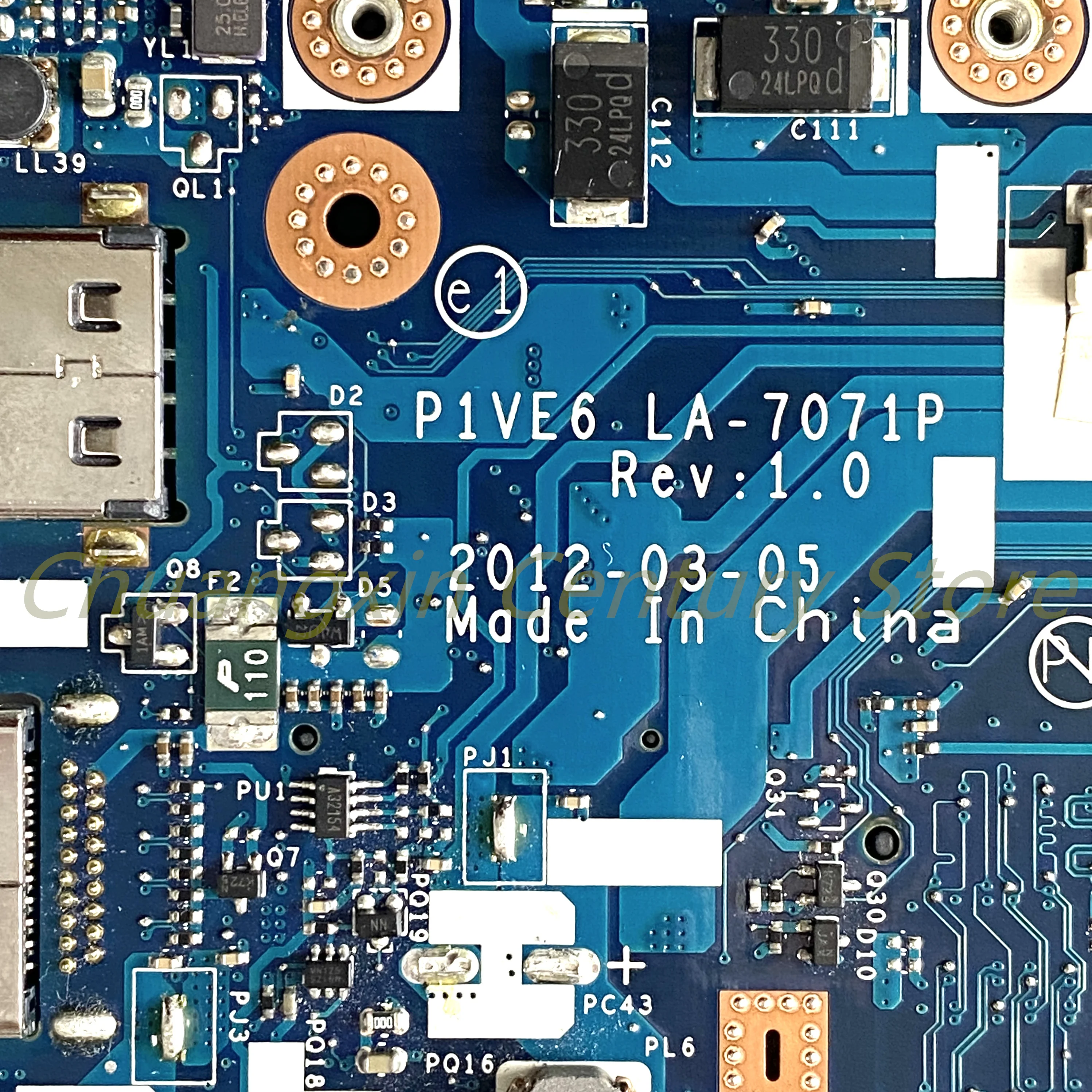 Adecuado para Acer Aspire one 722 AO722 SERIES C60 placa base para ordenador portátil P1VE6 LA-7071P DDR3 100% probado completamente en funcionamiento - imagen 4