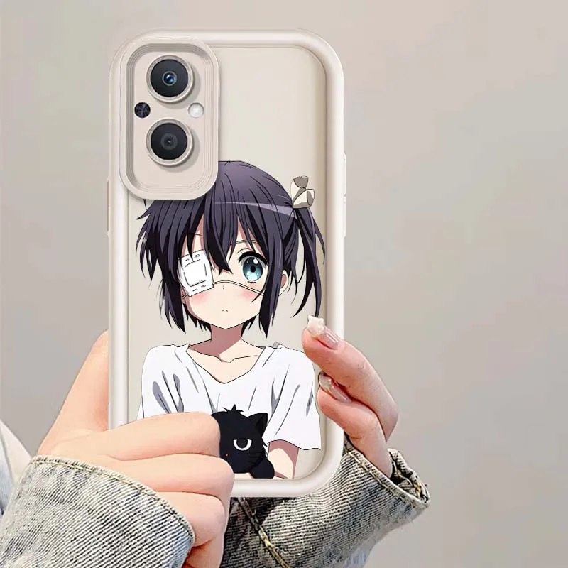 Funda de moda de Anime Rikka Takanashi adecuada para OPPO Reno10 Reno8 Reno7 Reno6 Reno5 T Z Lite Pro Plus 5G funda de teléfono con escalera ocular - imagen 2