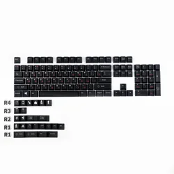 Teclas PBT negras perfil Cherry para MX Switch