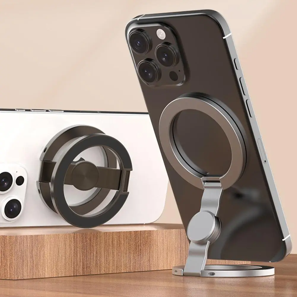 Soporte magnético portátil para teléfono con giroscopio yema del dedo, juguete para aliviar el estrés, accesorio de escritorio de oficina para Fitness, para el hogar y los viajes