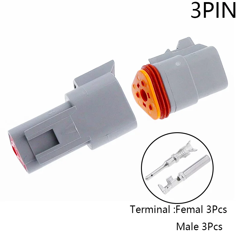 Conector DT conector enchufable para coche DT04-2 agujero/3/4/6/8/12 orificios DT06-2S/3S/8S 22-16AWG conector Deutsch impermeable deutch - imagen 5