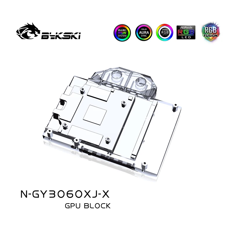 Bykski-bloque de agua para Palit RTX 3060, doble OC / GALAX RTX3060, tarjeta GPU/radiador de refrigeración de cobre, sincronización RGB/N-GY3060XJ-X - imagen 4
