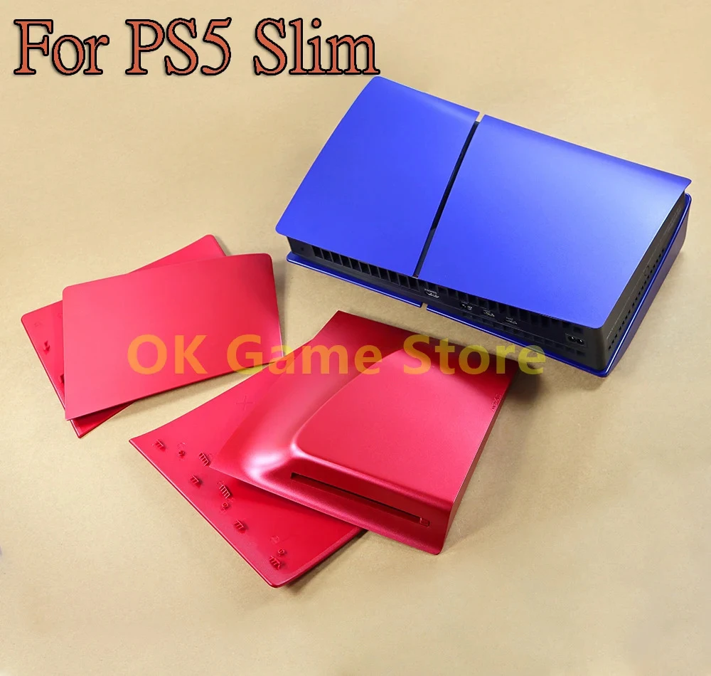 1 Juego para PS5 Slim Unidad óptica Host Shell Cover 4 en 1 Juego de carcasa para consola de juegos sin reemplazo de logotipo